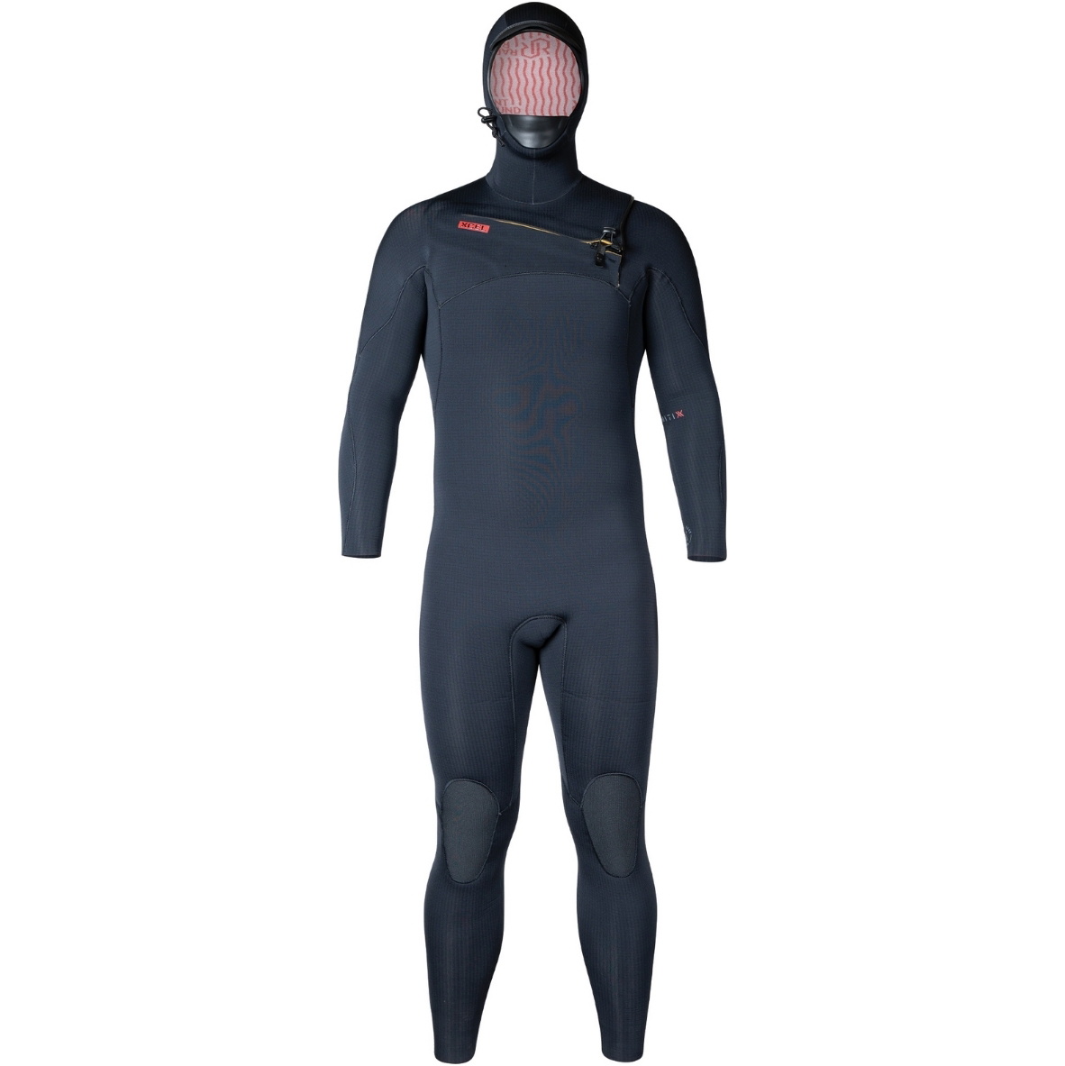 2025 Xcel Mens Infiniti 6/5mm Hooded Chest Zip Wetsuit MN65ZLH4 - Black